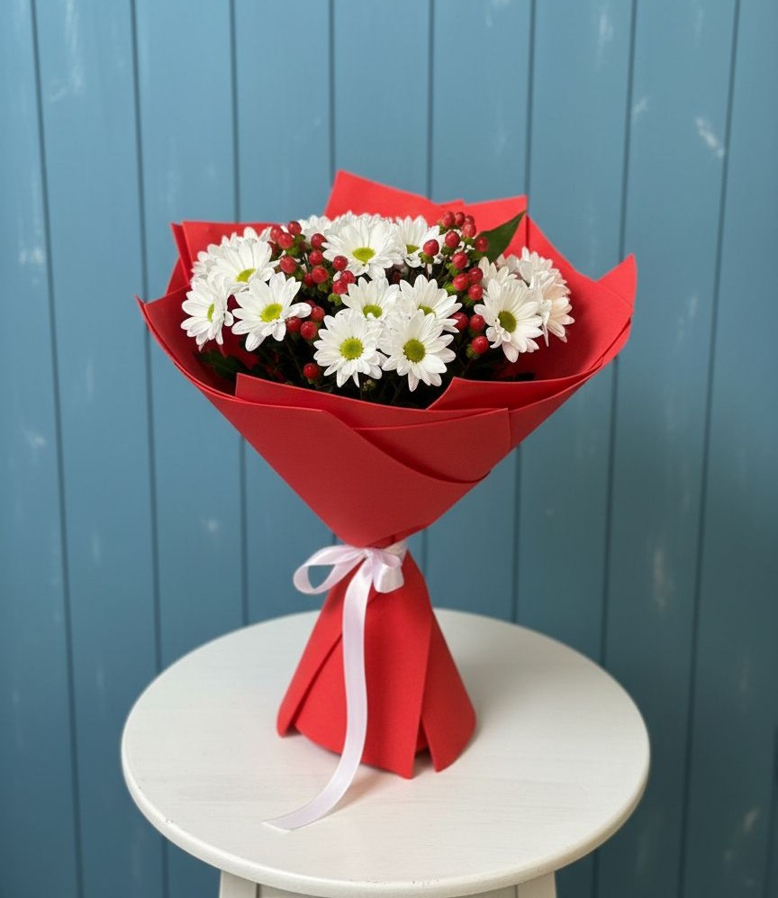 Букет цветов из: Хризантемы в Устье