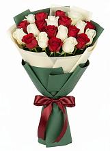 Букет Микс из красных и белых роз #REPLACE_PRED# Устье