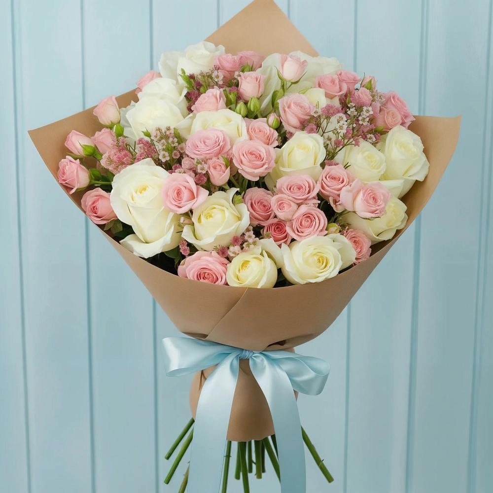 Букет цветов из: Розы в Устье