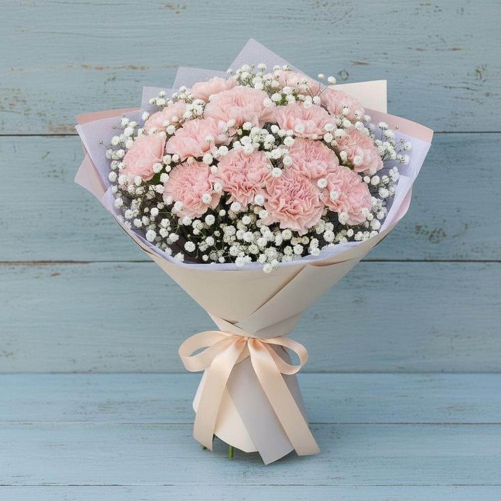 Букет цветов из: Гвоздики в Устье