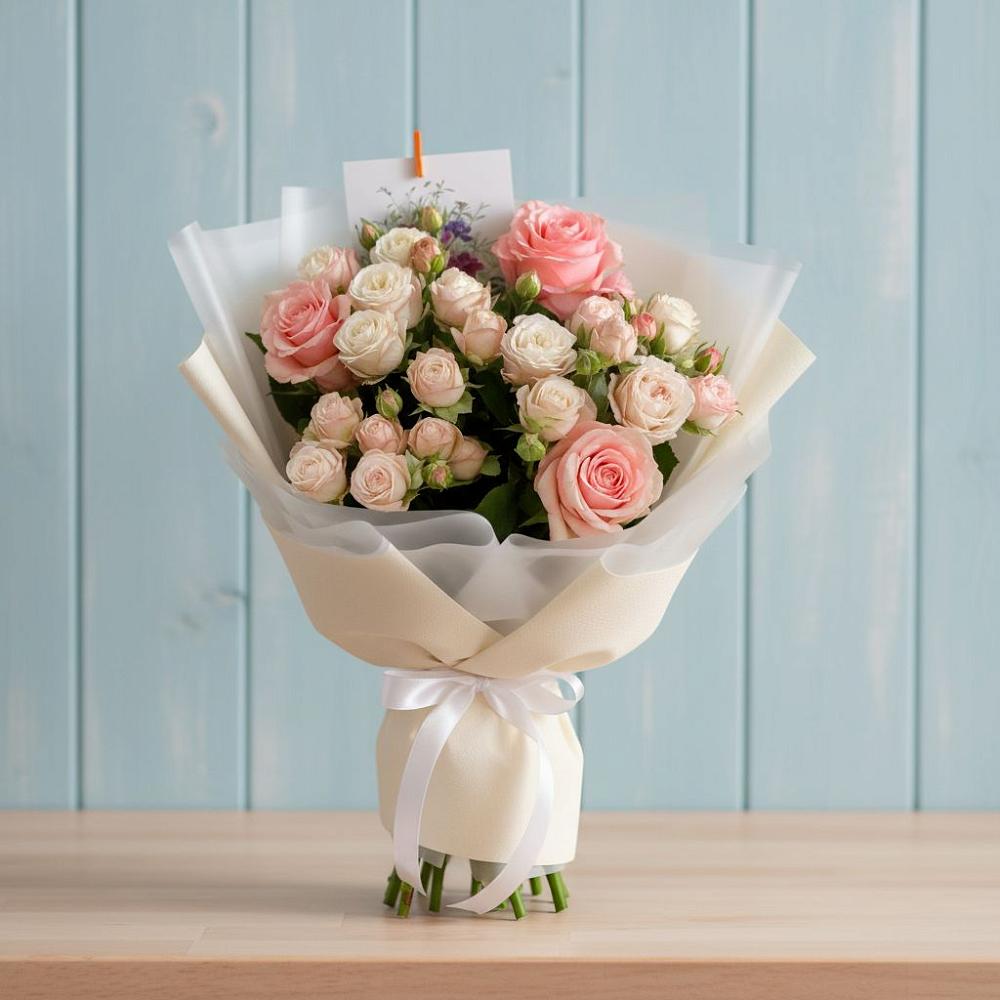 Букет цветов из: Розы в Устье