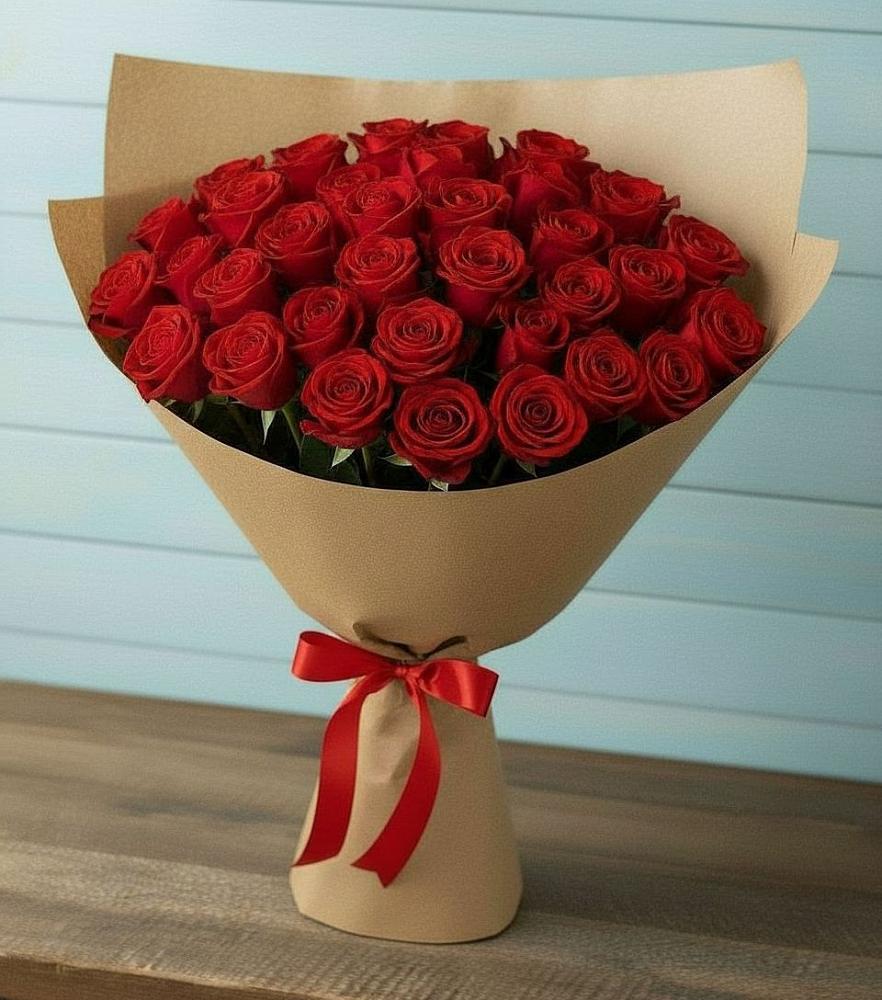 Букет Красные розы Милано в Устье