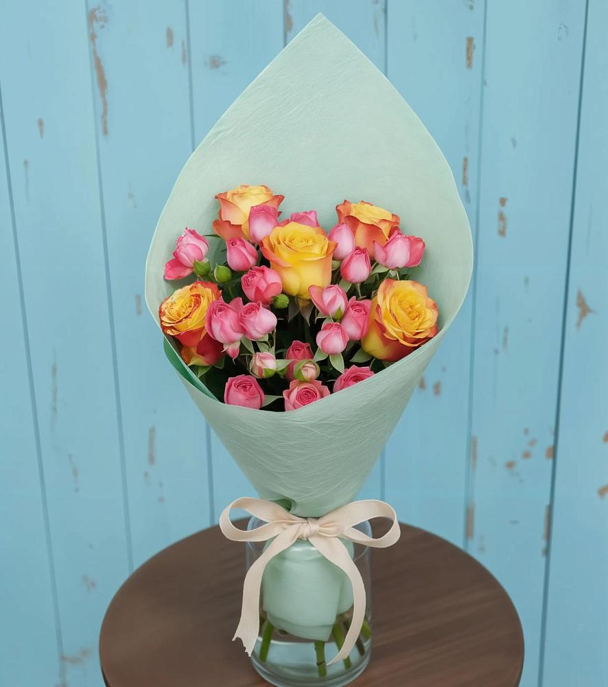 Букет цветов из: Розы в Устье