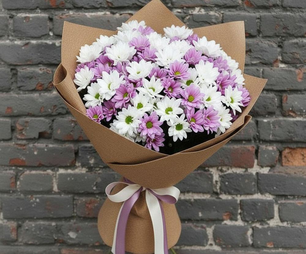 Букет цветов из: Хризантемы в Устье