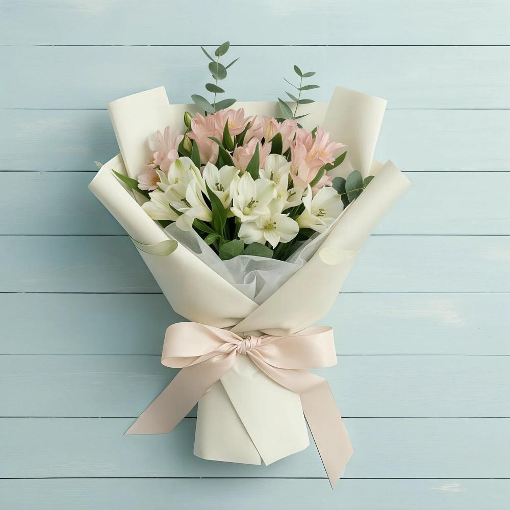 Букет цветов из: Альстромерии в Устье