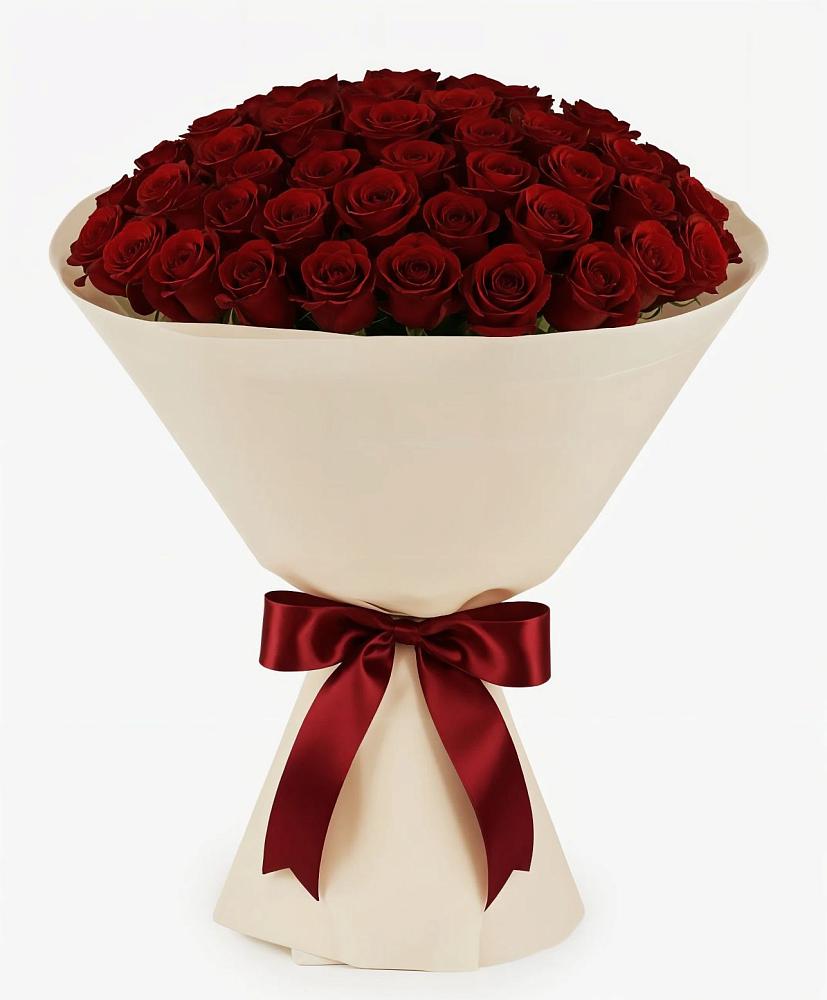 Букет 101 Бордовая роза Блэк Бакарра в Устье