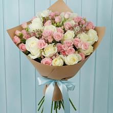 Букет цветов из:  Розы в Устье