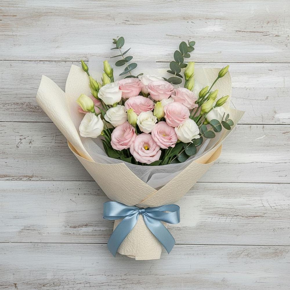 Букет цветов из: Лизиантусы в Устье